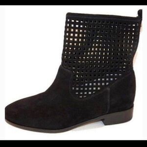 MICHAEL KORS GRAHAM LASER CUT OUT SUEDE BOOTIE 6